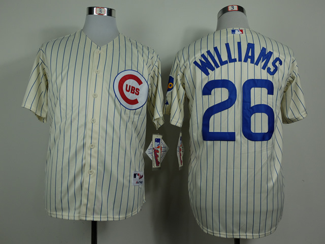 Men Chicago Cubs #26 Williams Cream Throwback 1969 MLB Jerseys->chicago cubs->MLB Jersey